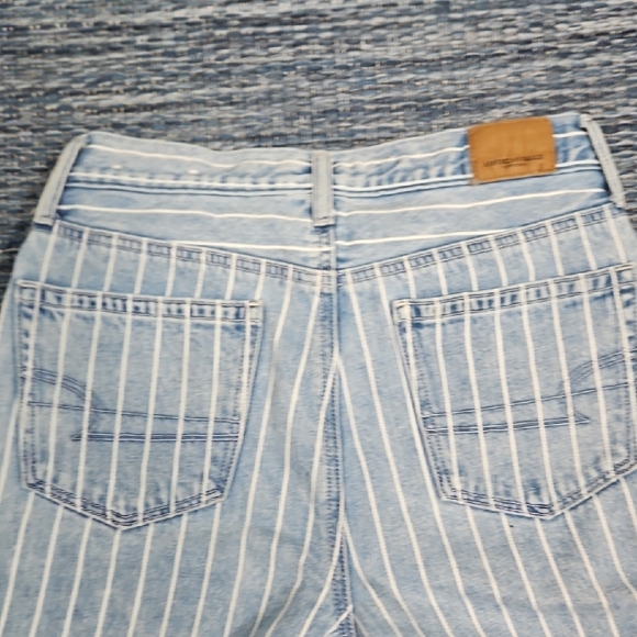 American Eagle Outfitters Light Blue Striped Skinny Jeans - Picture 7 of 11